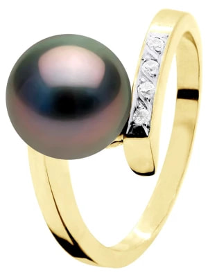 Zdjęcie produktu ATELIERS SAINT GERMAIN Złoty pierścionek z diamentami i perłą Tahiti rozmiar: 60