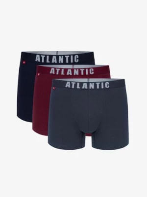 Zdjęcie produktu Atlantic męskie bokserki gładkie z bawełny 3-pak