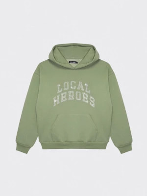 Zdjęcie produktu Aura light olive green rhinestones hoodie Local Heroes