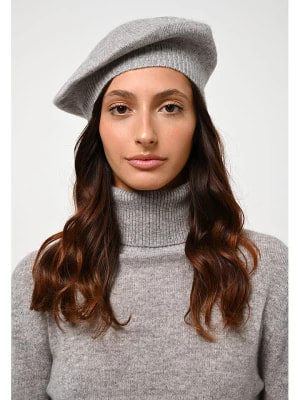 Zdjęcie produktu AUTHENTIC CASHMERE Kaszmirowy beret "Liwi" w kolorze szarym rozmiar: onesize