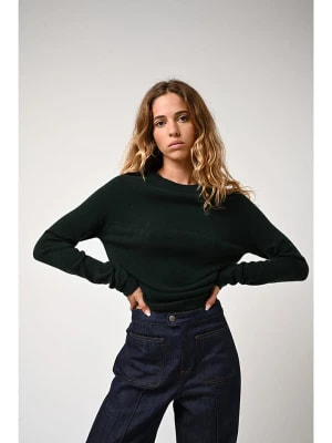 Zdjęcie produktu AUTHENTIC CASHMERE Kaszmirowy sweter "Ecrin" w kolorze ciemnozielonym rozmiar: M