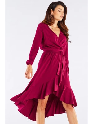 Zdjęcie produktu Awama Sukienka w kolorze bordowym rozmiar: XL