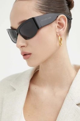 Zdjęcie produktu Balenciaga okulary przeciwsłoneczne damskie kolor czarny