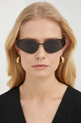 Zdjęcie produktu Balenciaga okulary przeciwsłoneczne damskie kolor czarny BB0335S