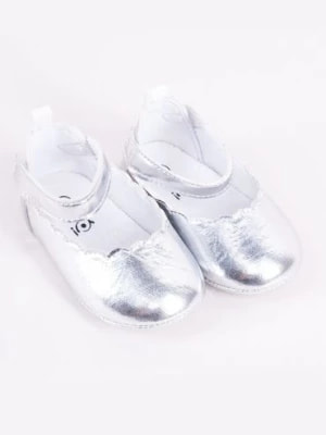 Zdjęcie produktu Baleriny niemowlęce na rzep- srebrne Yoclub
