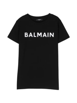 Zdjęcie produktu Balmain, Czarne koszulki i pola Black, male,