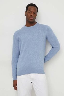 Zdjęcie produktu Barbour sweter bawełniany kolor niebieski lekki