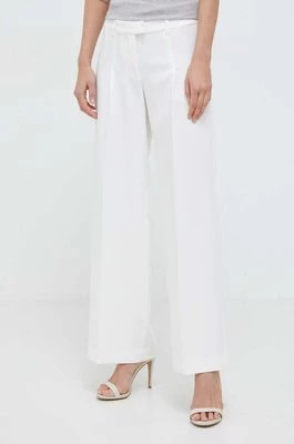 Zdjęcie produktu Bardot spodnie damskie kolor beżowy proste high waist