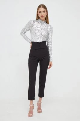 Zdjęcie produktu Bardot spodnie damskie kolor czarny proste high waist