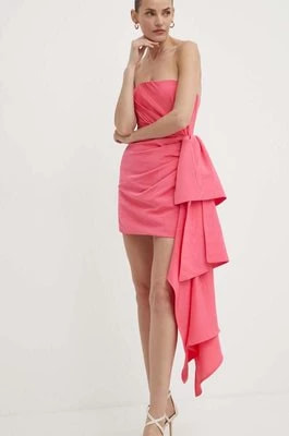 Zdjęcie produktu Bardot sukienka ALANIS kolor różowy mini dopasowana 59273DB