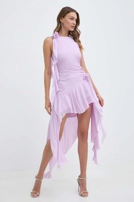 Zdjęcie produktu Bardot sukienka IVANA kolor fioletowy mini rozkloszowana 59046DB