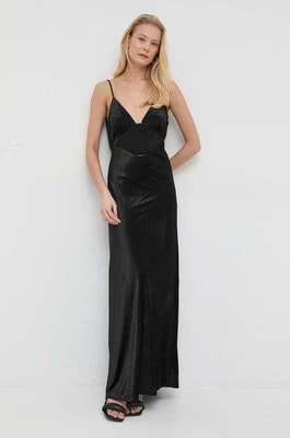 Zdjęcie produktu Bardot sukienka kolor czarny maxi prosta