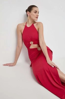 Zdjęcie produktu Bardot sukienka kolor czerwony maxi dopasowana