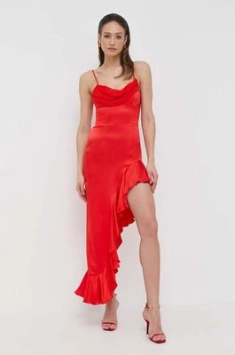 Zdjęcie produktu Bardot sukienka kolor czerwony maxi prosta
