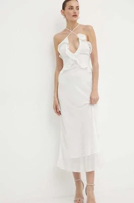 Zdjęcie produktu Bardot sukienka OLEA kolor biały maxi dopasowana 59176DB1