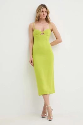 Zdjęcie produktu Bardot sukienka VIENNA kolor zielony midi dopasowana 58558DB