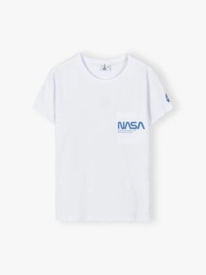 Zdjęcie produktu Bawełniany t-shirt damski Nasa- biały