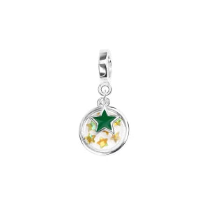 Zdjęcie produktu Beads srebrny pokryty emalią - gwiazda - Dots Dots - Biżuteria YES