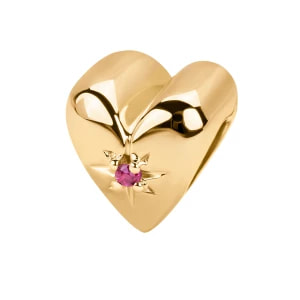 Zdjęcie produktu Beads srebrny pozłacany z cyrkonią - serce - BeLoved BeLoved - Biżuteria YES