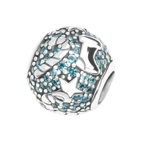 Zdjęcie produktu Beads srebrny z cyrkoniami - gwiazdy - Dots Dots - Biżuteria YES