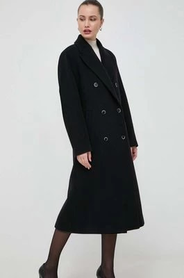 Zdjęcie produktu Beatrice B płaszcz wełniany kolor czarny przejściowy dwurzędowy