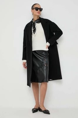 Zdjęcie produktu Beatrice B płaszcz wełniany kolor czarny przejściowy oversize