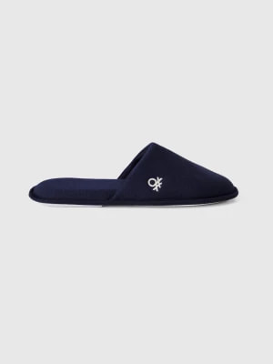 Zdjęcie produktu Benetton, Slippers With Logo Embroidery, size 36-37, Dark Blue, Men United Colors of Benetton