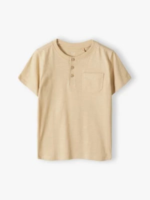 Zdjęcie produktu Beżowy t-shirt dla chłopca - Max&Mia Max & Mia by 5.10.15.