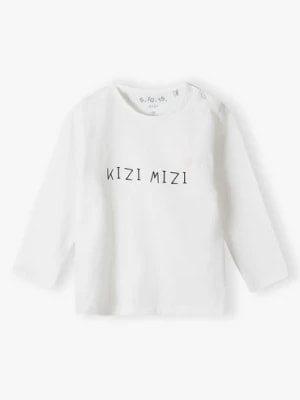 Zdjęcie produktu Biała bawełniana bluzka niemowlęca - KIZI MIZI 5.10.15.