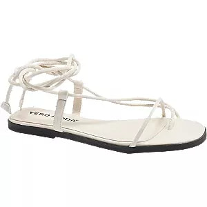Zdjęcie produktu białe wiązane sandały damskie Vero Moda