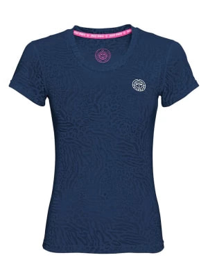 Zdjęcie produktu BIDI BADU Koszulka sportowa "Anni Burnout" w kolorze granatowym rozmiar: S