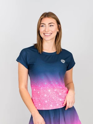 Zdjęcie produktu BIDI BADU Koszulka sportowa "Colortwist" w kolorze fioletowym rozmiar: S