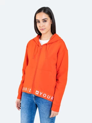 Zdjęcie produktu BIG STAR Bluza rozpinana w kolorze pomarańczowo-czerwonym rozmiar: S