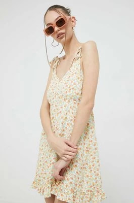 Zdjęcie produktu Billabong sukienka kolor żółty mini rozkloszowana