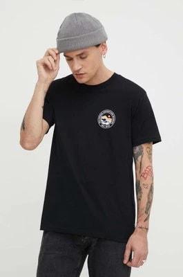 Zdjęcie produktu Billabong t-shirt bawełniany Adventure Division męski kolor czarny z nadrukiem ABYZT02300