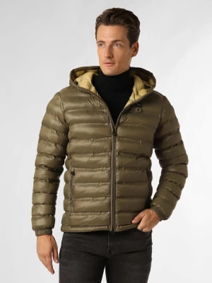 Zdjęcie produktu Blauer Męska kurtka pikowana Mężczyźni Sztuczne włókno zielony jednolity,