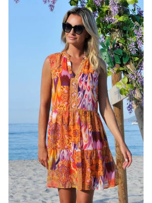 Zdjęcie produktu Bleu d'Azur Sukienka "Bombay" w kolorze pomarańczowym rozmiar: 40/42