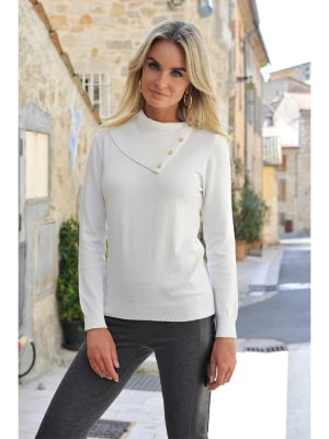Zdjęcie produktu Bleu d'Azur Sweter "Dasia" w kolorze białym rozmiar: 36