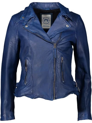 Zdjęcie produktu BLUE MONKEY Skórzana kurtka w kolorze niebieskim rozmiar: M