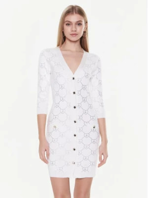 Zdjęcie produktu Blugirl Blumarine Sukienka dzianinowa RA3105-MA18F Biały Slim Fit