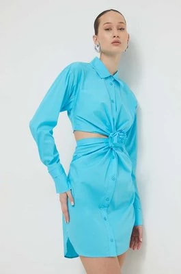 Zdjęcie produktu Blugirl Blumarine sukienka kolor niebieski mini prosta RA4002.T2392