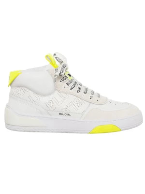 Zdjęcie produktu BLUGIRL by Blumarine Skórzane sneakersy "Wow" w kolorze biało-żółtym rozmiar: 36