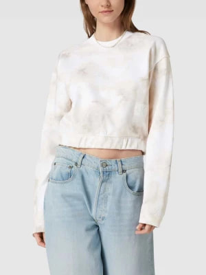 Zdjęcie produktu Bluza krótka z efektem batiku model ‘TIE DYE AOP CREW NECK’ Calvin Klein Jeans