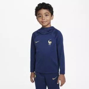Zdjęcie produktu Bluza piłkarska z kapturem dla małych dzieci FFF Academy Pro Nike Dri-FIT - Niebieski