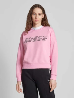 Zdjęcie produktu Bluza z obniżonymi ramionami i nadrukiem z logo Guess Activewear