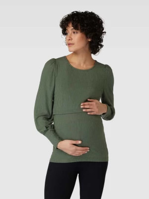 Zdjęcie produktu Bluzka ciążowa z długim rękawem i okrągłym dekoltem model ‘MLALANA’ Mamalicious