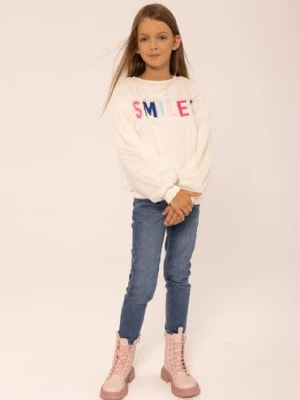 Zdjęcie produktu Bluzka dziewczęca z kolorowym napisem Minoti