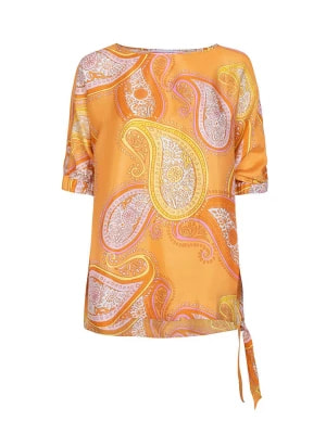 Zdjęcie produktu LIEBLINGSSTÜCK Bluzka "Esila" w kolorze pomarańczowo-żółto-białym rozmiar: 40