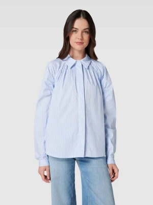 Zdjęcie produktu Bluzka koszulowa ze wzorem w paski model ‘ALIMA’ Minus