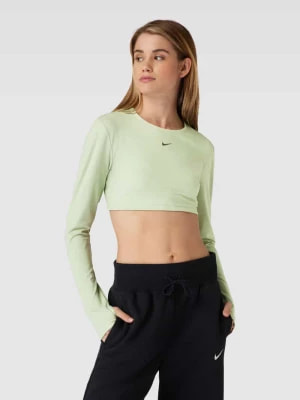 Zdjęcie produktu Bluzka krótka z długim rękawem i nadrukiem z logo Nike Training